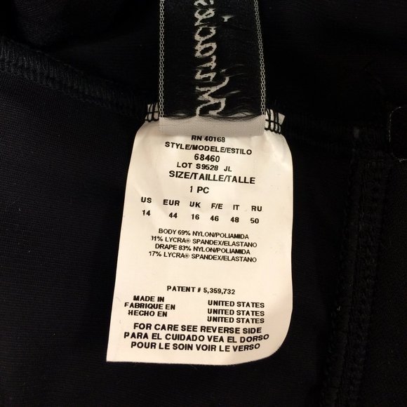 Miraclesuit Rialto Black Swimsuit - Picture 6 of 9